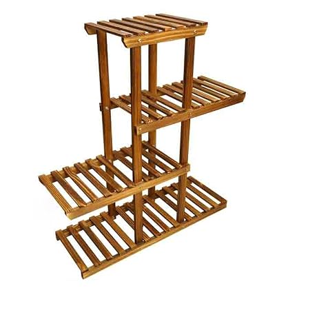 LIYONG Puesto De Flores. Soporte para Plantas De Madera, Estante ...