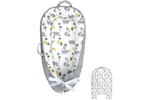 DAYEEBALL Baby Lounger Replaceable Cover (Cover Only), 100% Cotton Newborn Nest Backup Cover for Ultimate Comfort, Grey Soft & Breathable Quality Spare Cover (Cover Only)