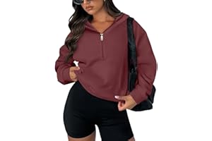LASLULU Womens Fleece Hoodies Pullover 1/2 Zip Up Sweatshirts Long Sleeve Sweater Workout Jacket Fall Outfits Thumb Hole