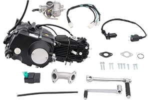 DSHOHCL 110CC Engine Motor ATV Pit Dirt Bike Engine Motor Kick Start Engine 4 Speed Automatic Transmission w/CDI Ignition System For Honda CRF50 CRF70 XR50 XR70 Z50 Z50R CT70