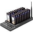 20 Channels Calling System, Restaurant Guest Paging System with Charging Dock and 20 Chargeable Pagers for Restaurant Food Truck Church Hospital