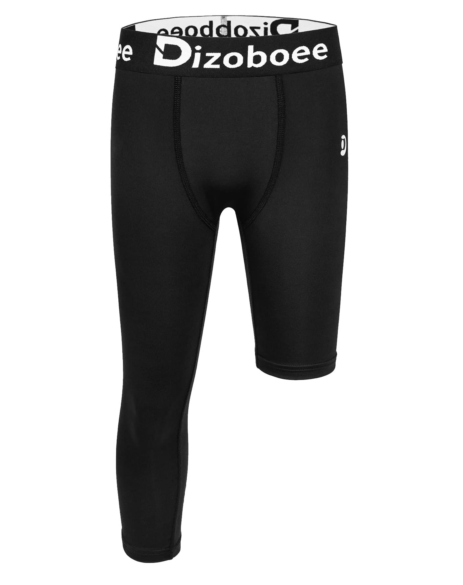 Dizoboee Youth Boys Compression Pants One Leg 3/4