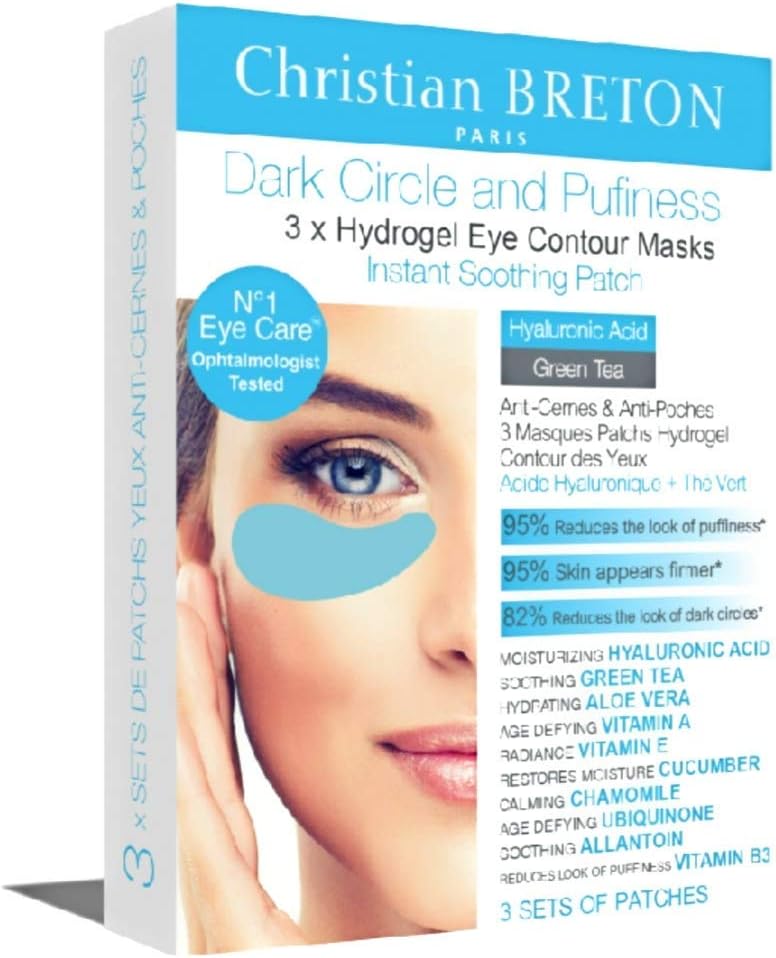 Eye Priority by Christian BRETON Dark Circle and Puffiness Hydrogel Eye Contour Masks x 3