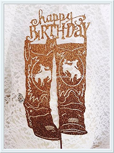 Amazon Com Western Boots Cake Topper Bronc Rider Handmade