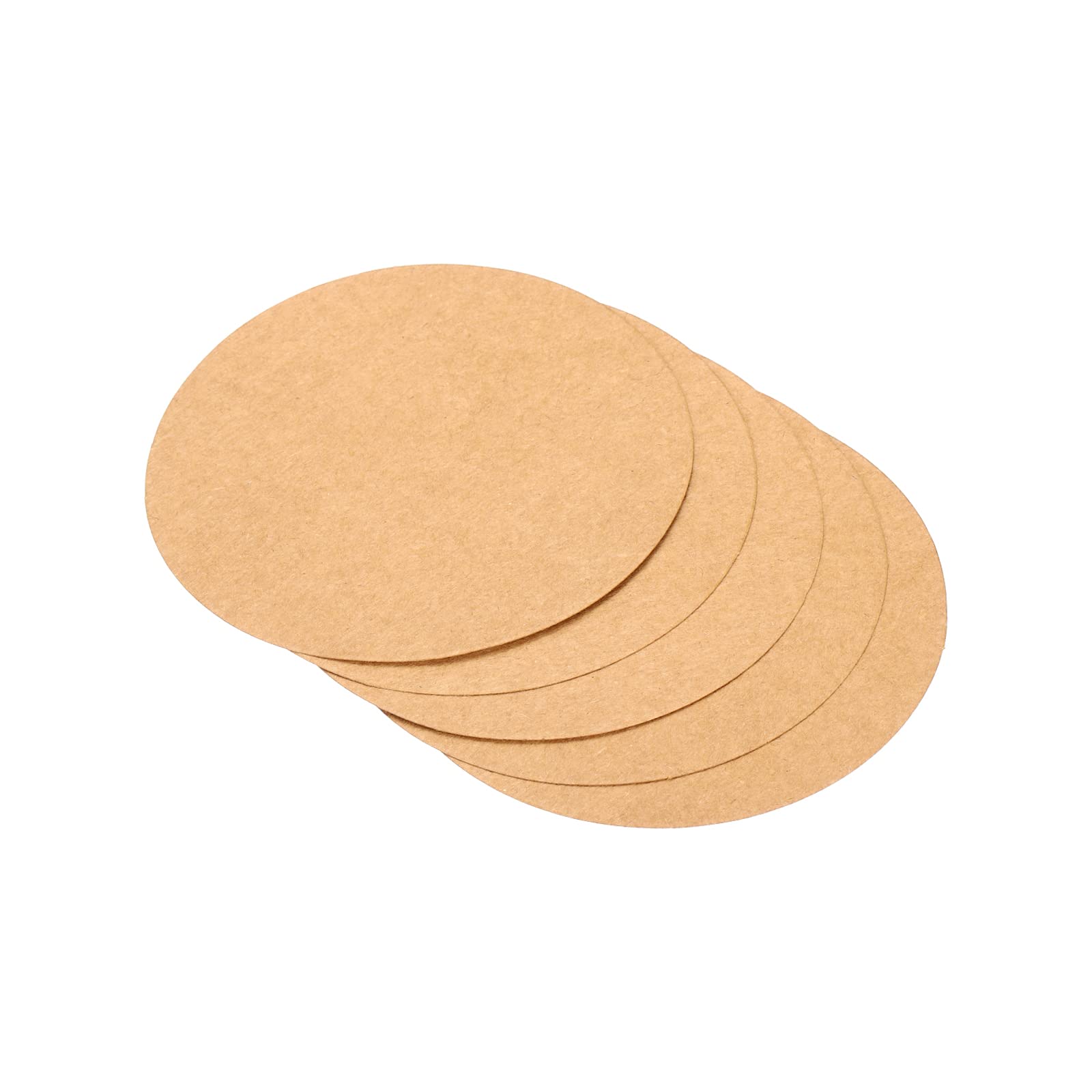 PATIKIL 3.9-inch Round Cardboard Paper, 25 Pcs Blank Disc Circles Slices for Party Decorations DIY Craft Arts Drawing Painting Writing, Brown