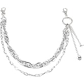 Milsil Wallet Chain Biker Jean Pocket Chain -Trouser Chains, Jean Chains Goth Accessories Pant Chain Punk for Men Women