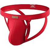 Arjen Kroos Men Cotton Jockstrap Sexy Low Rise Jock Strap Thong Underwear | Moisture Wicking,Breathable,Soft Touch,Tagless,Athletic Supporter,for Gym/Running/Bike