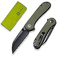 CIVIVI Pocket Knife - Elementum Folding Knife with 2.97'' Nitro-V Wharncliffe Blade G10 Handle, Ideal for Outdoor EDC Gift C18062AF-2