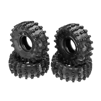 LaDicha 4Pcs 2.2 Inch Gummischwanz-Rc-Auto Für Einhalber 8 Scx10 Axial Rr10
