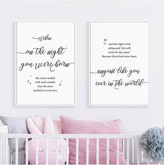 personalised nursery art