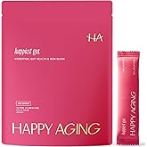 Happy Aging Electrolytes Powder Packets for Women - Sugar Free Hydration & Gut Health with Hyaluronic Acid & Bacillus Subtilis DE111 Probiotics - Dual Prebiotic System for Skin Beauty