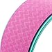 REEHUT Yoga Wheel – 12.6″ x 5″ Strong Premium Back Roller and Stretcher with Thick Cushion for Dharma Yoga Pose, Backbend & Stretching – (Pink)thumb 2