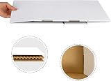 RLAVBL 20 Pack 12x9x4in White Corrugated Shipping Boxes 30.5x22.9x10.2cm view 6