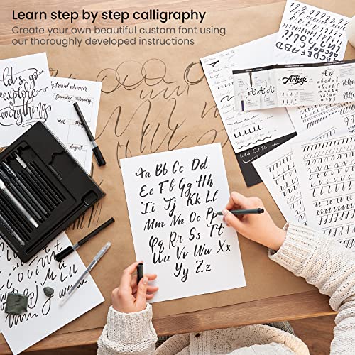 ARTEZA Hand Lettering Pens, 12Piece Calligraphy Set for Beginners, 5