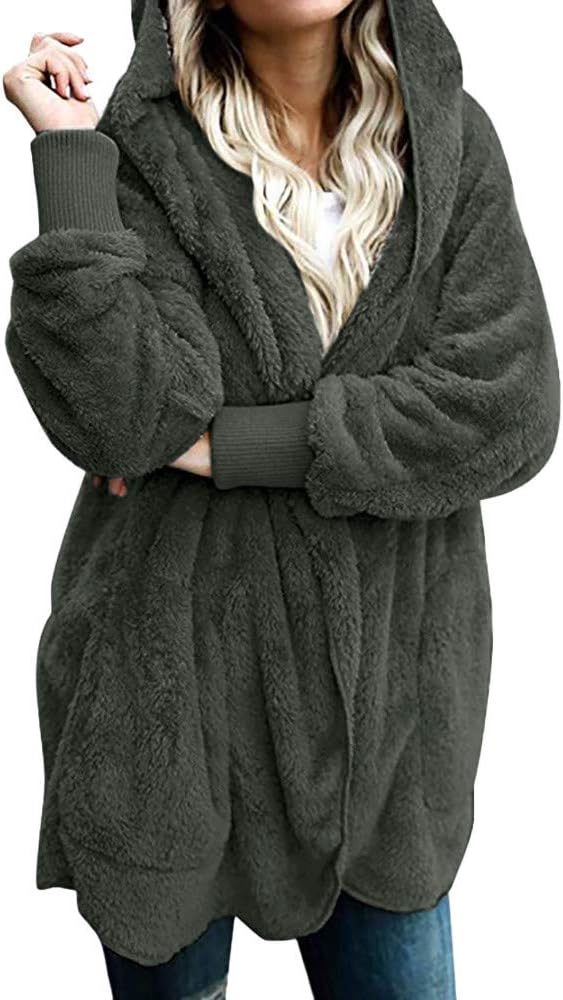 Liraly Womens Coats Winter Long Jacket Hoodies Parka Outwear Cardigan Coat