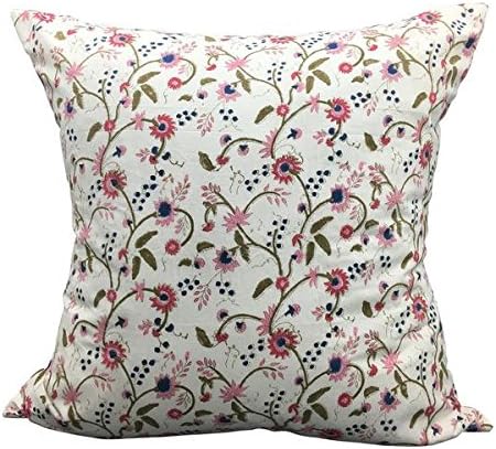 Indian Block Print Euro Pillow | MARIAN 26x26