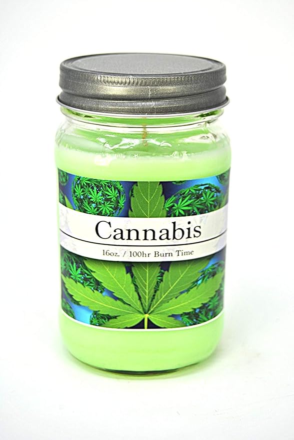 Cannabis Candle Scent Marijuana Weed Scented 420 Premium