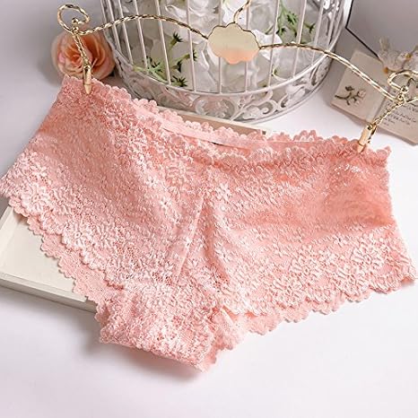 Primavera/verano/pareja/regalos Mujeres de ropa interior de señora de encaje hueco transparente para atraer Cachetero sin costura bajo la cintura,Color de rosa-YU\u0026XIN: Amazon.es: Deportes y aire libre