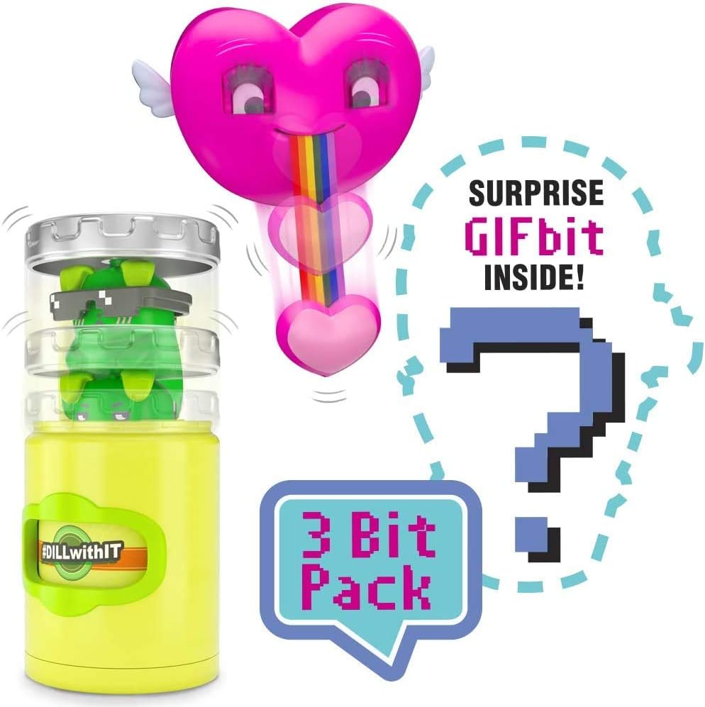 OH! MY GIF 3 Bit Toy Pack - Puggo & Heartie Collectable Real Life Animated Figures Plus Mystery Toy & GIF Download - Image 5