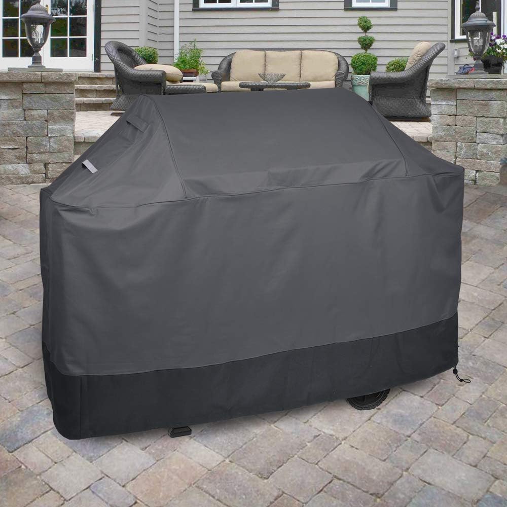 Griller's Guard Waterproof BBQ Grill Cover for Heavy Duty Outdoor Use - Cover Your Barbecue Grill Year Round - Winter Summer - Complete Protection 42" x 58" x 24" (Gray)