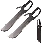 SV Double Fork Knife,Southern Style Short Wing Chun Practice Sword | 20.9 Inch with Nylon Protective Bag,Carbon steel, used for collection and gifts, safe and uncut