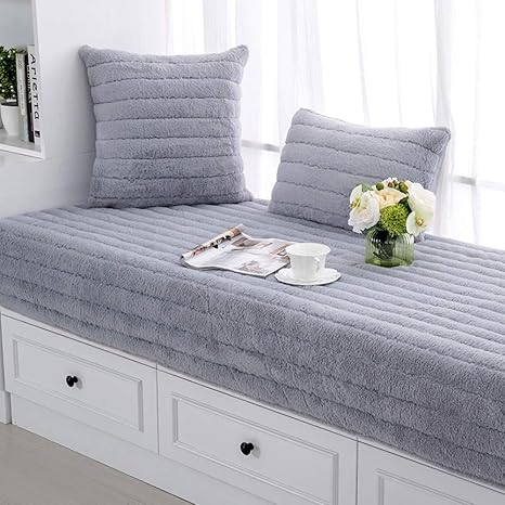 Amazon Com Plush Bay Window Cushion Sill Pad Non Slip Tatami