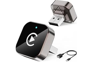 BUTOOK (2026 Upgraded) Wireless CarPlay Adapter for Apple iPhone＆Android, Small Size,Plug and Play,Fast and Stable Connection Wireless Adapter for CarPlay＆Android-No Latency to Screen
