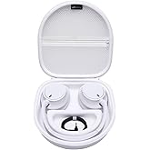 Headphones Case Compatible with JBL Tune 720BT/ 770NC/ Live 770NC/ JBL Live 660NC, Bose, Sony, Skullcandy, KVIDIO, TOZO HT2, BERIBES, Soundcore Bluetooth Headphones White Hard Shell