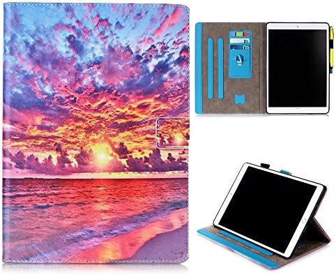 New iPad Case Smart Leather Case - UNOTECH Card Slot Protective Case with Pen Holder Wake/Sleep Function for New iPad Pro 10.5 2017, Dusk