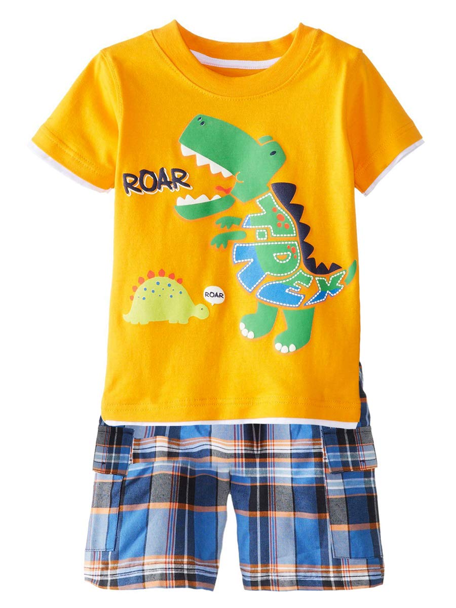 Little Boys' Short Sleeve Set 2Pcs,1-8Years