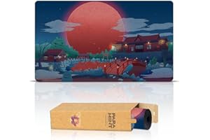 Paramint Blood Moon Shinto Anime (Stitched) - MTG Playmat - Compatible with Magic The Gathering Playmat - Play MTG, YuGiOh, T