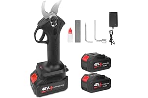ZFYOUNG Electric Pruning Shears, 0.4-1.2 Inch Cutting Diameter, Professional Cordless Pruner Branch Trimmer, Garden Tools，Electric Branch Scissors with 2PCS Rechargeable Lithium Battery Powered.