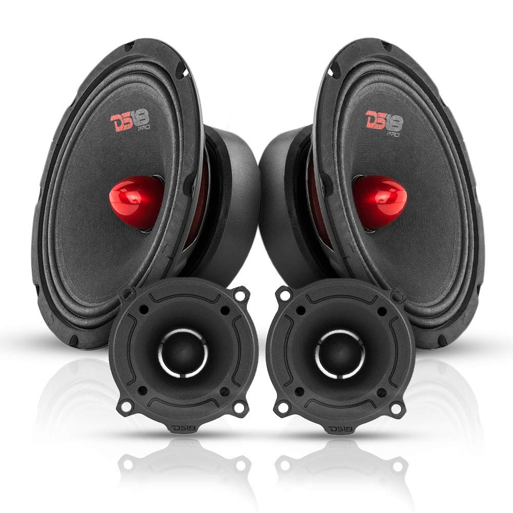 Buy DS18 Bullet Midrange and Tweeter Combo Complete Mids and High Car