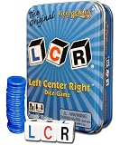 LCR® Left Center Right™ Dice Game - Blue Tin
