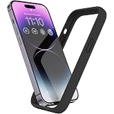 K TOMOTO Liquid Silicone Bumper Case for iPhone 14 Pro Max 6.7 Inch, Black | [Shock-Absorb] [Raised Edge Protection] [Drop Protection] [Silky and Soft Touch]