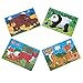 Kids puzzles for toddlers 3 years, 4 in 1 Wooden Jigsaw Puzzles with a Storage Box (Forest Animals)