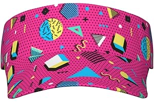 ROSIHODE Funny 80s 90s Sun Visor Hat Fashion Empty Top Baseball Sun Cap Golf Tennis Visor for Women Men