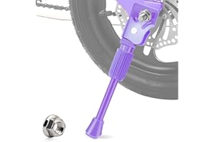 LEICHTEN Kids Bike Kickstand for 12/14/16/18/20 Inch Wheel Children's Bicycle Single-Side Kick Stand Rear Mount Bikes Support Racks for Girls and Boys Bike