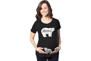 Crazy Dog Tshirts Maternity Mama Bear Baby Pregnancy Announcement T Shirt Cute Reveal Bump Tee