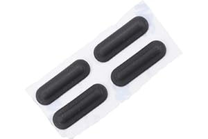 SHINEOFI Laptop Rubber Feet Pads 4pcs Black Strip Non-Slip for Keyboards and Desktops with Easy Adhesion