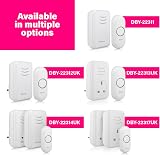 Byron Wireless Doorbell Set Plug-In Chime 150m 16 Melodies DBY-22312UK view 7