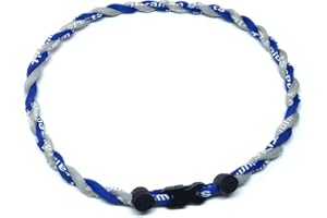 CEBUY 2 Rope Braided Tornado Titanium Sport Baseball Necklace 18"