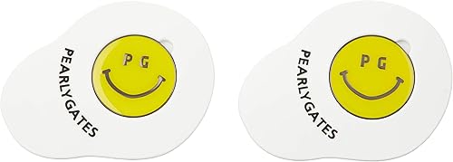 Amazon パーリーゲイツ ボールマーカー シューズクリップ マーカー付き Teeホルダー 各2個セット 053 030 目玉焼き型 キーホルダー チェーン