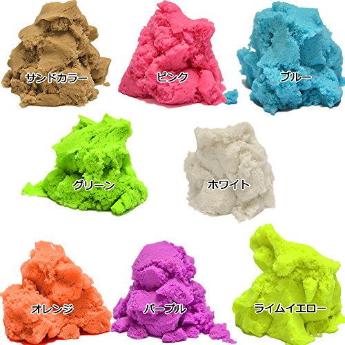 Mua おうちで砂場 チラカサンド 500g お片付けに便利な バケツセット お城が作れる型抜き 6個 付き 汚れない 清潔 安心 散らばらない カラー 不思議な砂 室内 屋内 部屋 ちらからない砂 砂粘土 おもちゃ ギフト プレゼント に カラフル 家 砂遊び ピンク Tren Amazon