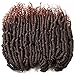 2 Packs Passion Spring Synthetic Crochet Hair Extensions 12 inch 24 strands/pack Ombre Crochet Twist Braids Fiber Fluffy Curly Twist Braiding Hair Bulk (T1B/30#)