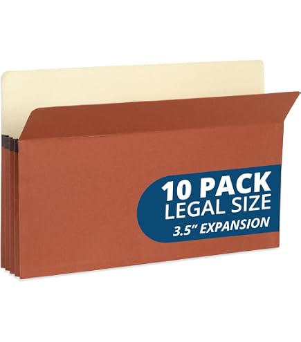 Amazon.com : Blue Summit 10 Redwell Folders Letter Size, Brown
