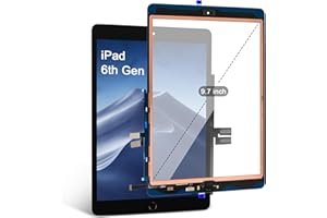 SIMDOG for iPad 6 (6th Gen 2018) A1893 A1954 Screen Replacement Kit Glass Touch Digitizer - Only for iPad 6 6th Generation (Black)-without Repair Tool