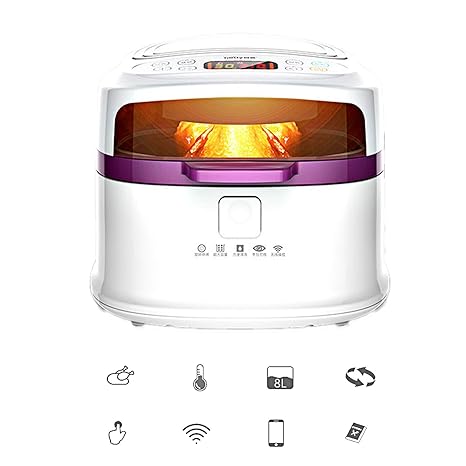 XULONG Freidora De Aire Inteligente, 8 litros/8 Quarts De Gran Capacidad WiFi Link