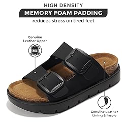 Project Cloud Genuine Leather Platform Sandals