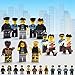 Minifigures Building Bricks Community People – Set of 24 Education Role Play Minifiugres 100% Compatible with All Major Brick Sets Birthday Gift For Kids